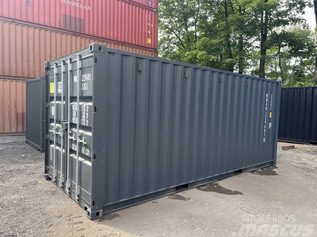  20' DV Lagercontainer ONE WAY Seecontainer/RAL7016 Контейнери для зберігання
