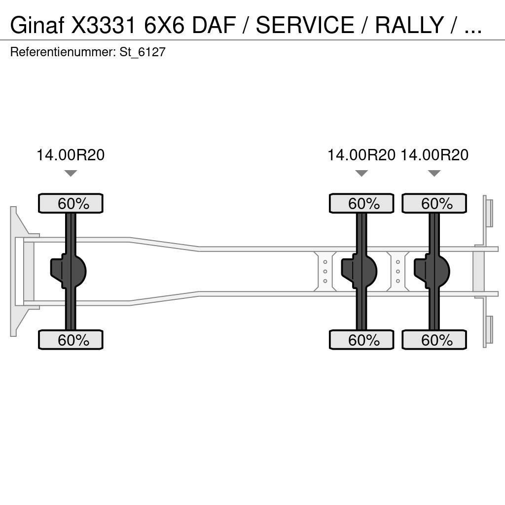 Ginaf X3331 6X6 DAF / SERVICE / RALLY / T5 / DAKAR Фургони
