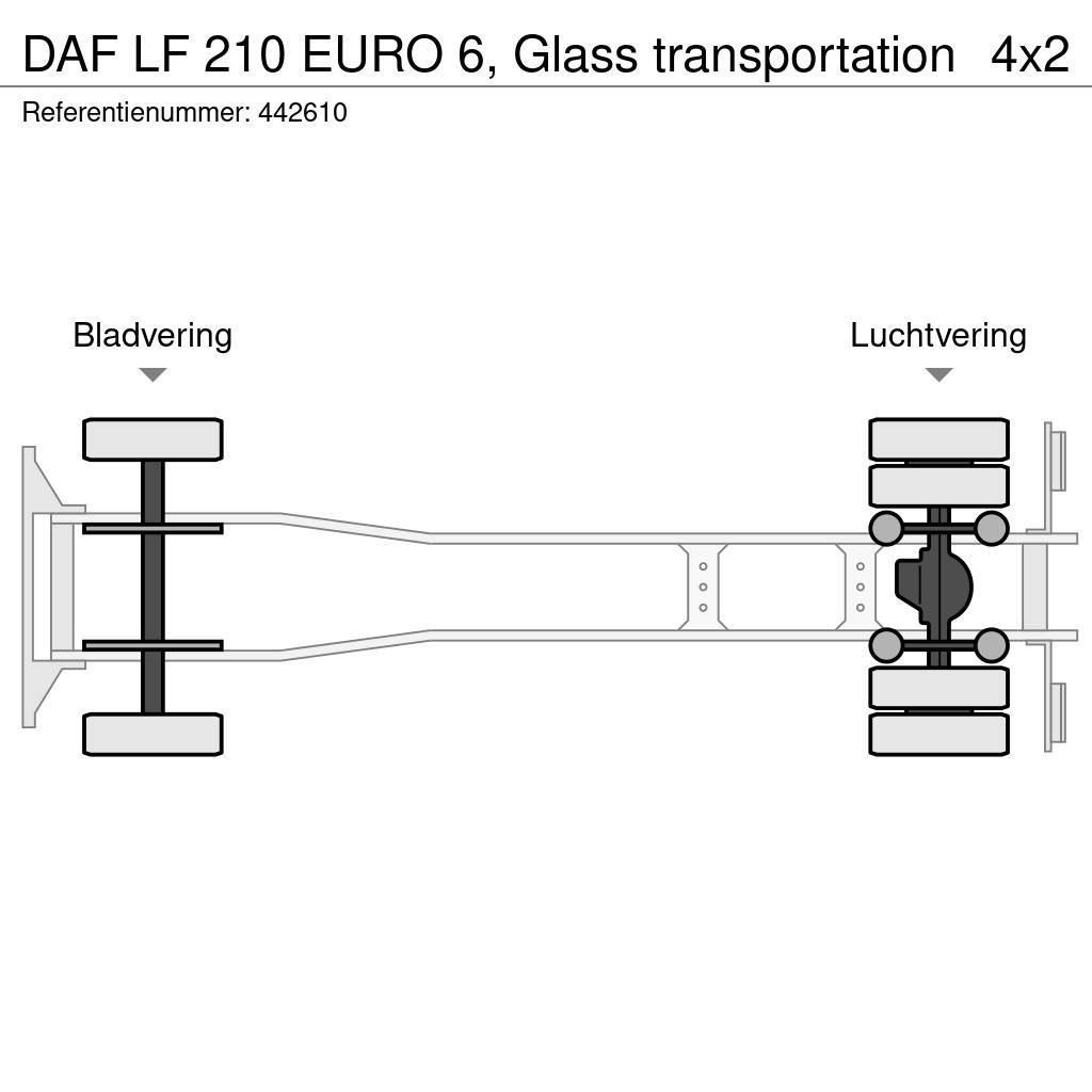 DAF LF 210 EURO 6, Glass transportation Фургони