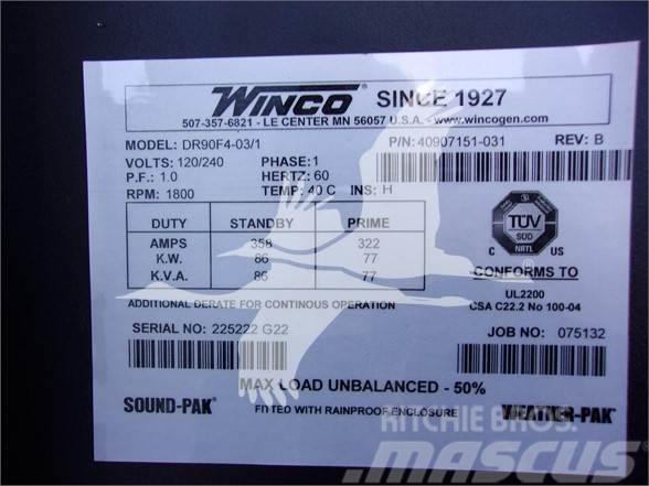  WINCO DR90F4 Газові генератори