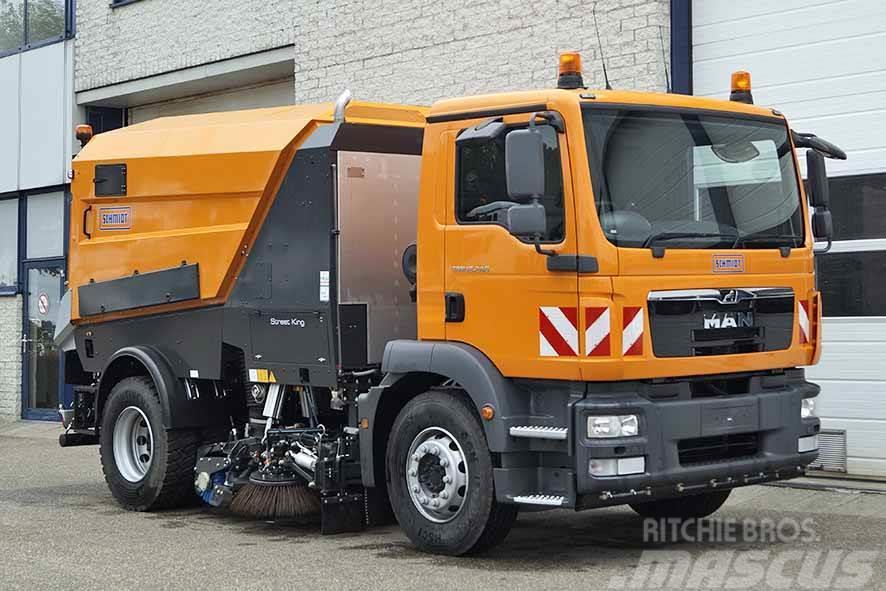 MAN TGM 18.240 BB Road Sweeper Truck (3 units) Прибиральні машини