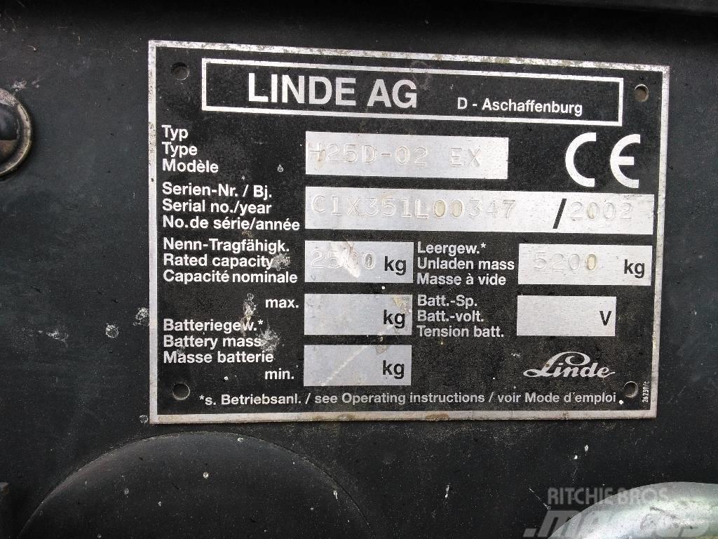 Linde H25 EX (antideflagrante) Дизельні навантажувачі