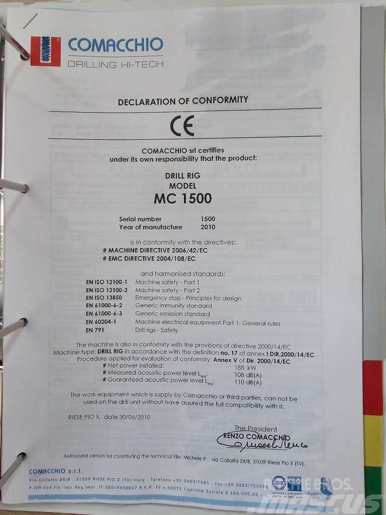 Comacchio MC 1500 Стаціонарні бурові установки
