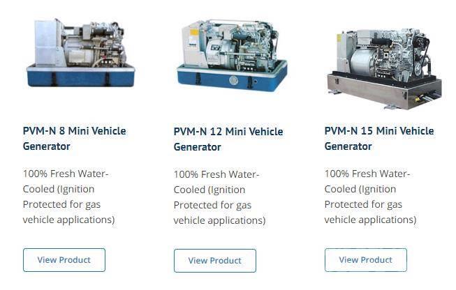 Fischer Panda generator Vehicle AC 15 Mini PVK-U Series Дизельні генератори