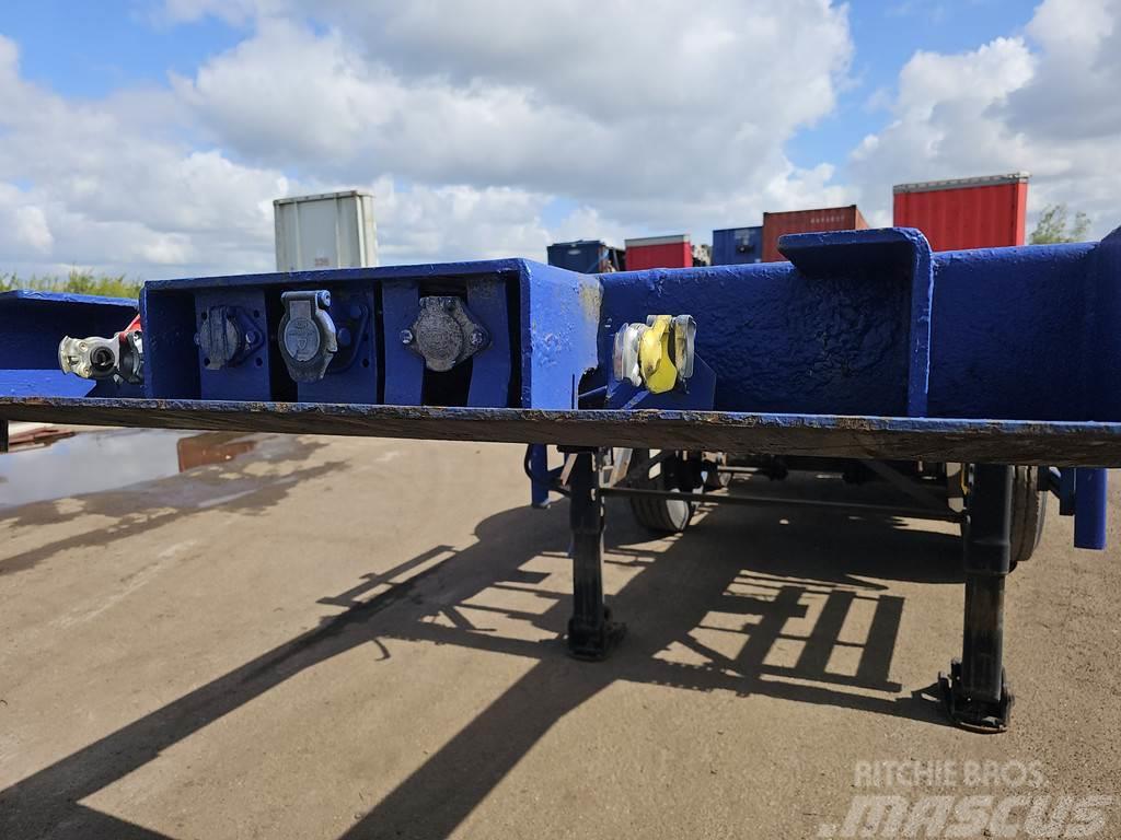 Renders 2 axle 20 ft container chassis steel springs bpw d Напівпричепи для перевезення контейнерів