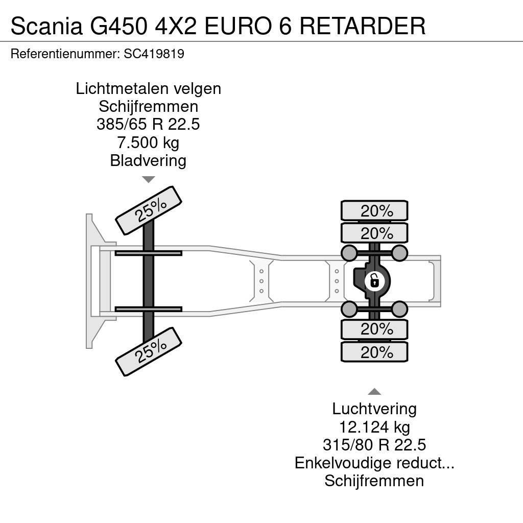 Scania G450 4X2 EURO 6 RETARDER Тягачі