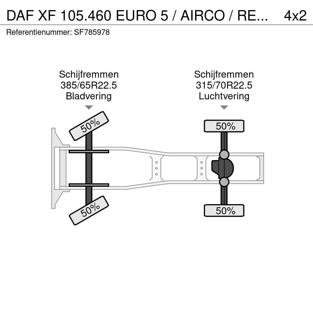DAF XF 105.460 EURO 5 / AIRCO / RETARDER Тягачі