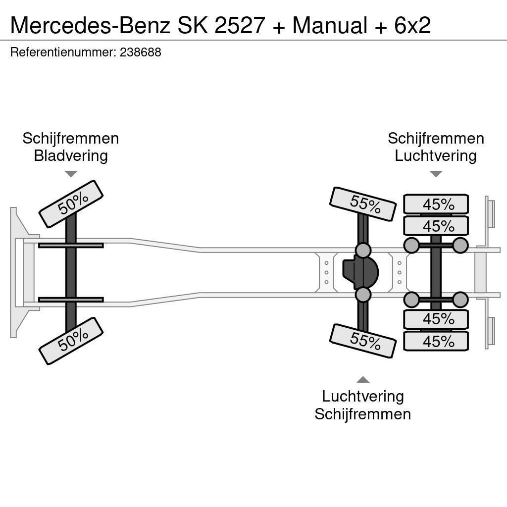 Mercedes-Benz SK 2527 + Manual + 6x2 Шасі з кабіною