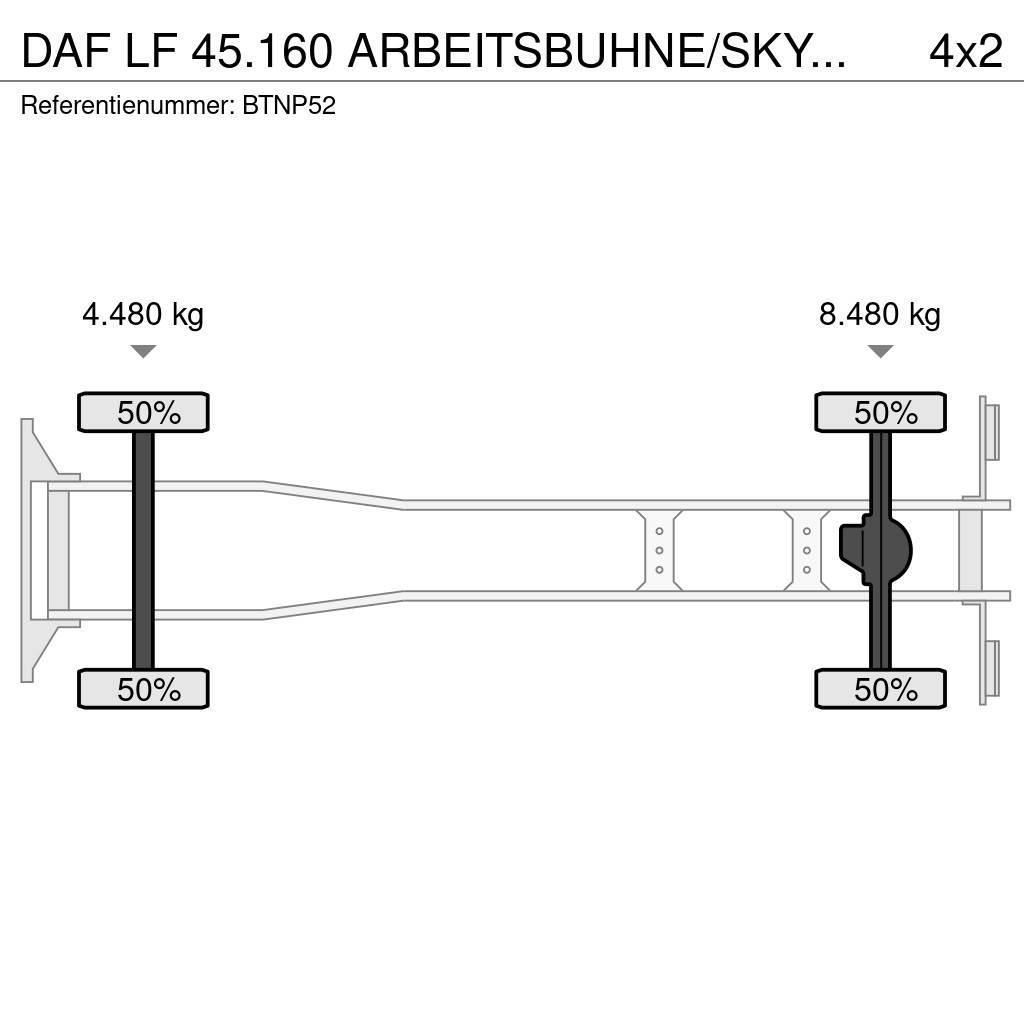 DAF LF 45.160 ARBEITSBUHNE/SKYWORKER/HOOGWERKER!!EURO4 Автовишки на базі вантажівки