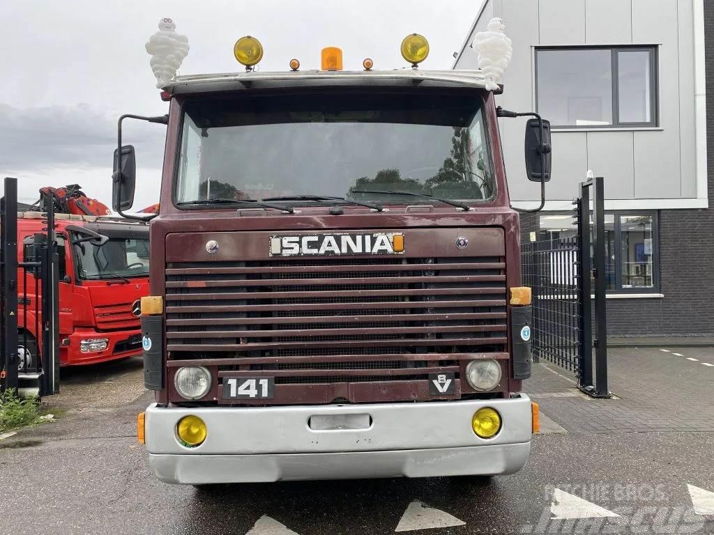 Scania LB141 V8 141 V8 - 6X2 - BOX 7,35 METER Вантажівки-платформи/бокове розвантаження