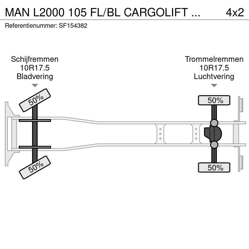 MAN L2000 105 FL/BL CARGOLIFT BAR 1500kg Фургони