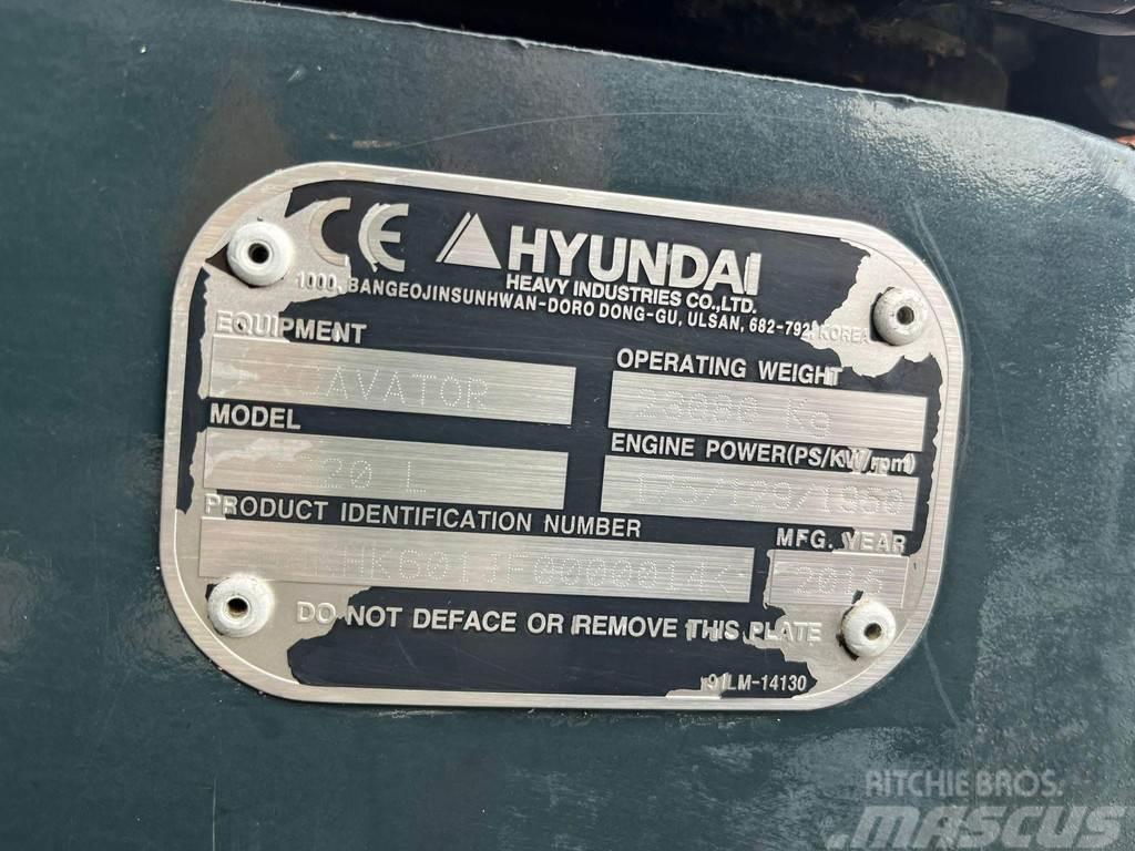 Hyundai HX 220 L ROTOTILT / AC / CENTRAL LUBRICATION / AUX Гусеничні екскаватори