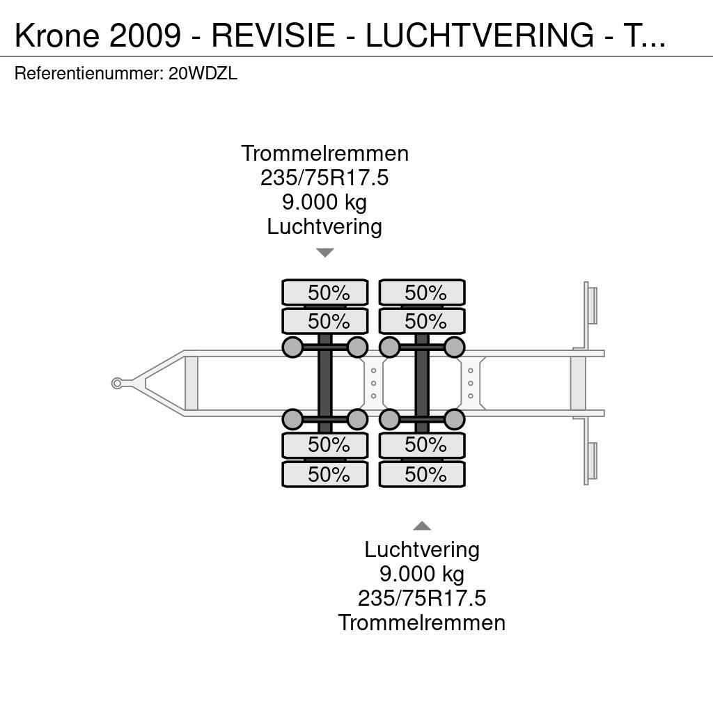Krone 2009 - REVISIE - LUCHTVERING - TROMMELREM Трейлери колесного транспортного засобу