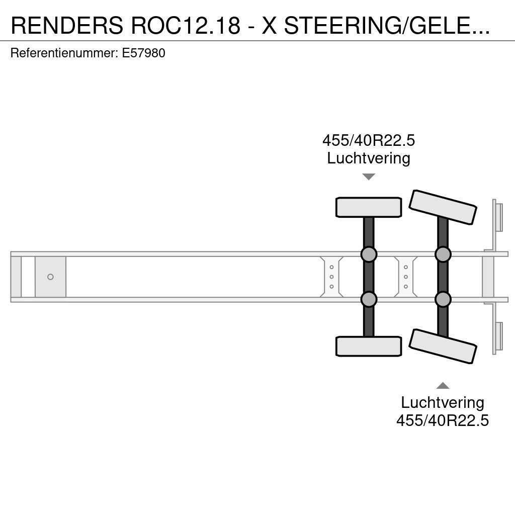 Renders ROC12.18 - X STEERING/GELENKT/GESTUURD Напівпричепи-платформи/бічне розвантаження
