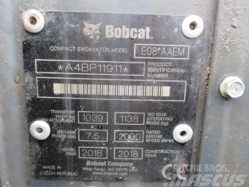 Bobcat E 08 Міні-екскаватори < 7т