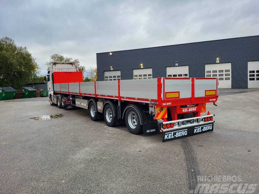Kel-Berg D530V Åpen trailer Delbelastning 27 tonn Напівпричепи-платформи/бічне розвантаження