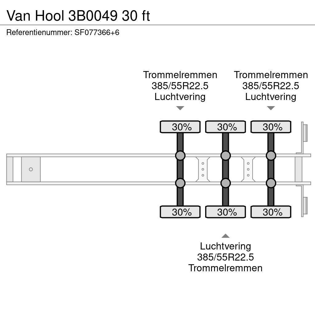 Van Hool 3B0049 30 ft Напівпричепи для перевезення контейнерів