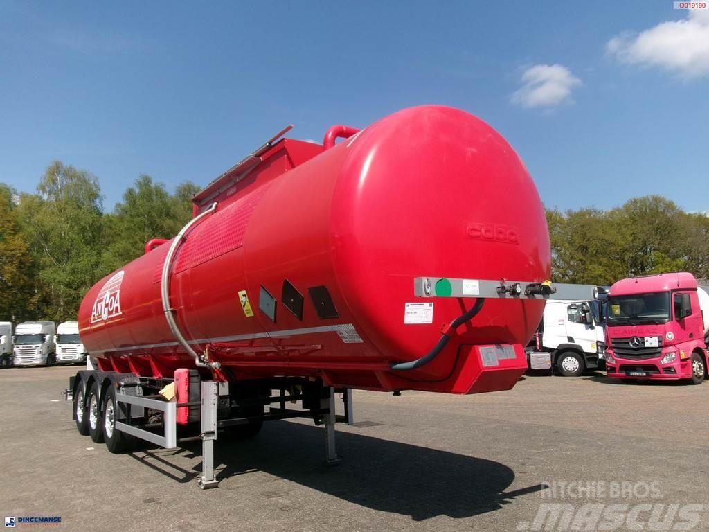 Cobo Bitumen tank inox 34 m3 / 1 comp Напівпричепи-автоцистерни