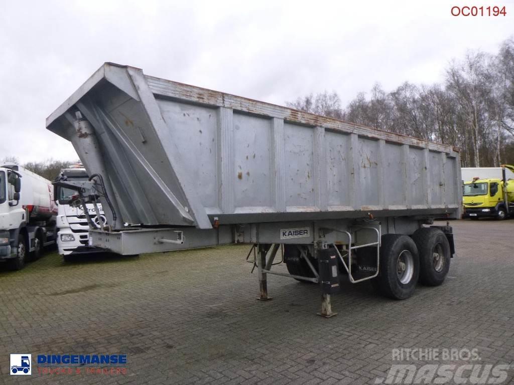Robuste Kaiser Tipper trailer steel 24 m3 + tarpaulin Напівпричепи-самоскиди
