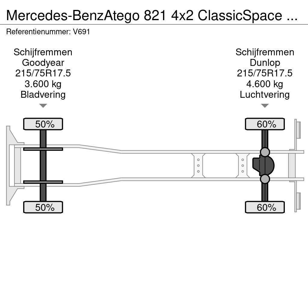 Mercedes-Benz Atego 821 4x2 ClassicSpace Euro6 - GeslotenBak 6.0 Фургони