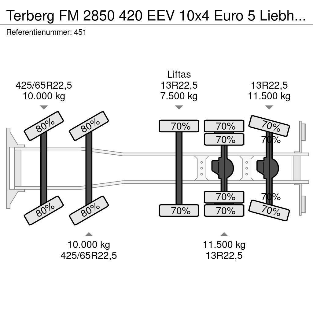 Terberg FM 2850 420 EEV 10x4 Euro 5 Liebherr 15 Kub Mixer Бетономішалки (Автобетонозмішувачі)