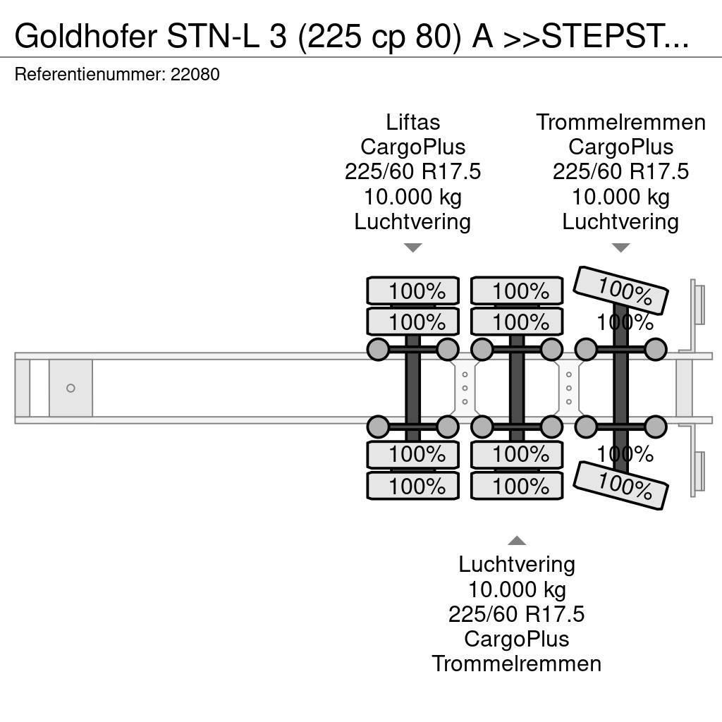 Goldhofer STN-L 3 (225 cp 80) A >>STEPSTAR<< (CARGOPLUS® tyr Низькорамні напівпричепи