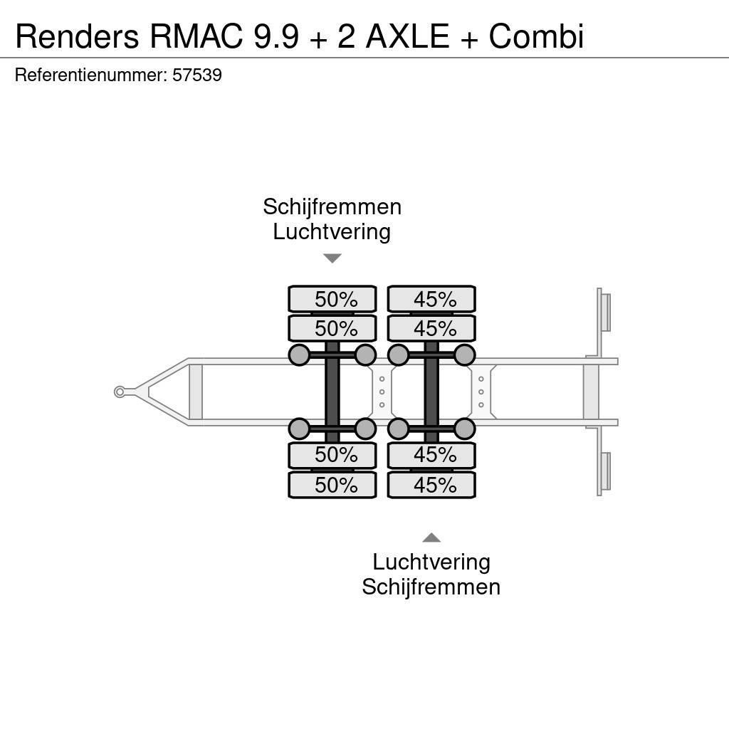 Renders RMAC 9.9 + 2 AXLE + Combi Причепи-фургони