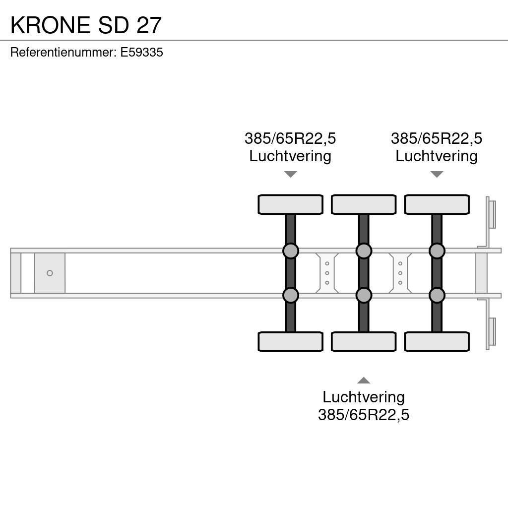 Krone SD 27 Напівпричепи з кузовом-фургоном