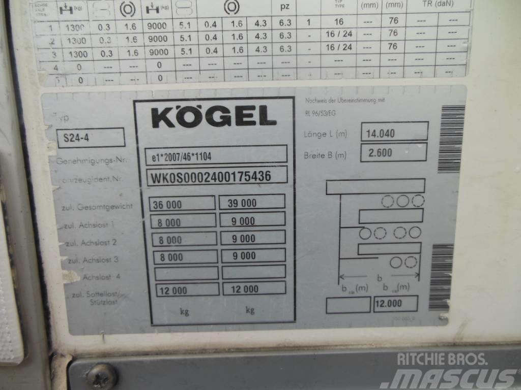 Kögel SVT 24, Dvoupatro, Carrier Vector 1550 Напівпричепи-рефрижератори