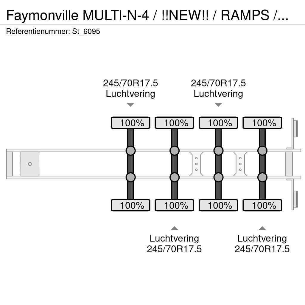 Faymonville MULTI-N-4 / !!NEW!! / RAMPS / WHEELWELLS/ EXTENDAB Низькорамні напівпричепи