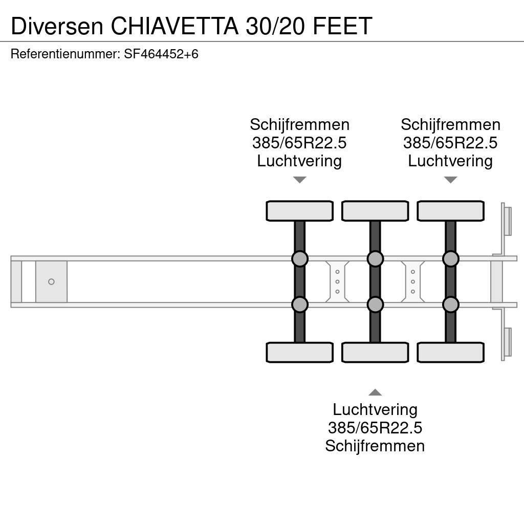  Diversen CHIAVETTA 30/20 FEET Напівпричепи для перевезення контейнерів