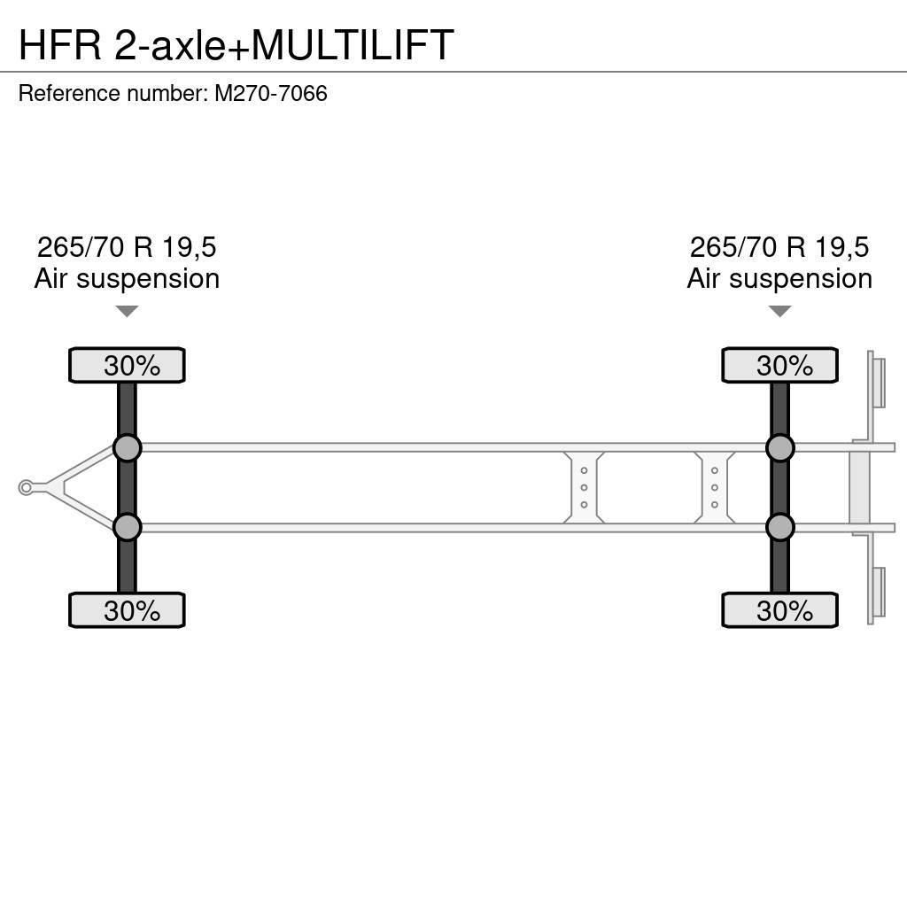 HFR 2-axle+MULTILIFT Інші причепи