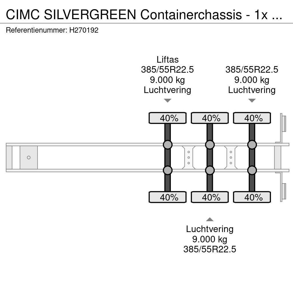 CIMC Silvergreen Containerchassis - 1x 20FT 2x 20FT 1x Напівпричепи для перевезення контейнерів