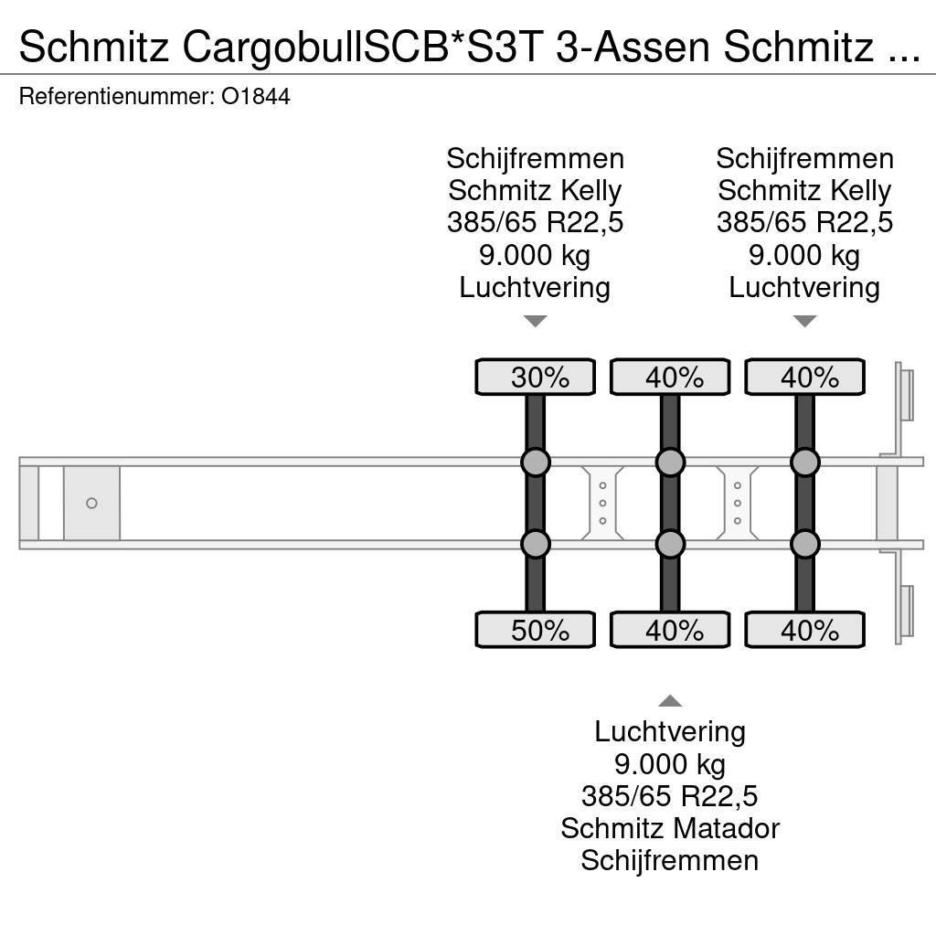 Schmitz Cargobull SCB*S3T 3-Assen Schmitz - Schuifzeilen/dak - Schij Тентовані напівпричепи