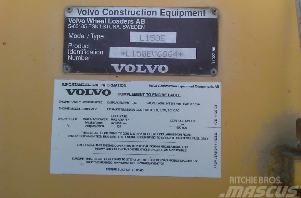 Volvo Wheel Loader L150E Фронтальні навантажувачі