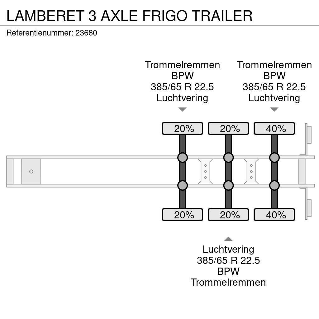 Lamberet 3 AXLE FRIGO TRAILER Напівпричепи-рефрижератори