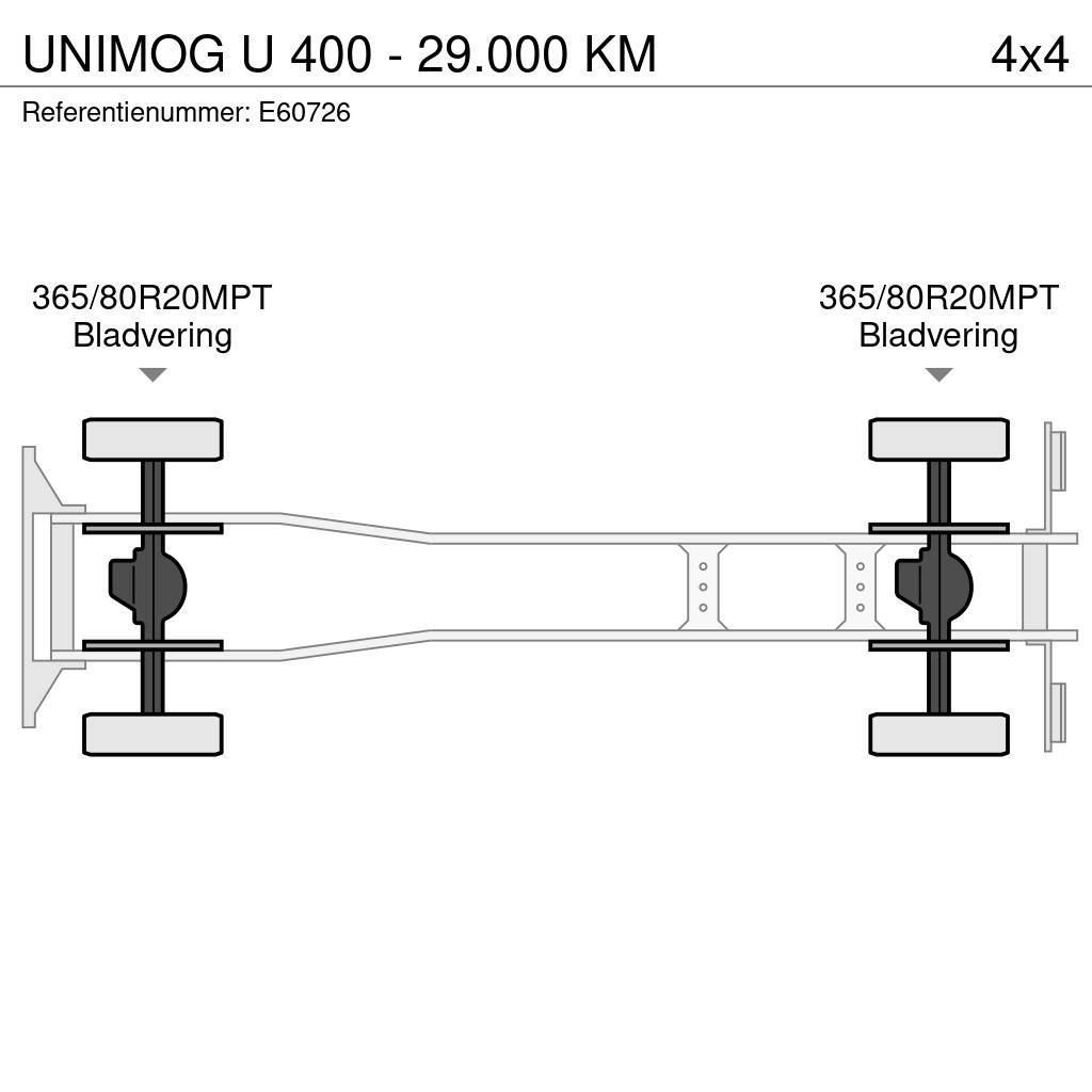 Unimog U 400 - 29.000 KM Самоскиди