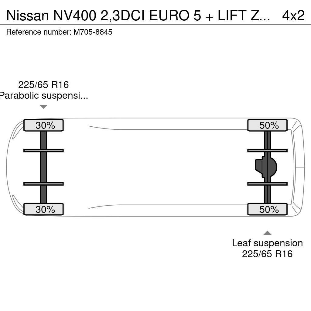 Nissan NV400 2,3DCI EURO 5 + LIFT ZEPRO 750 KG. Інше
