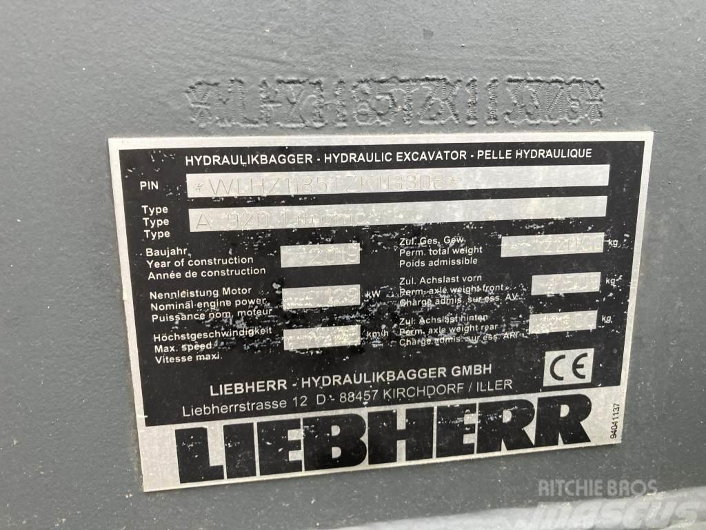 Liebherr A 920 Litronic Колісні екскаватори