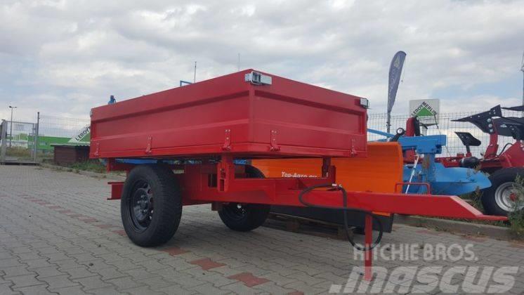 Top-Agro 3 sides tipping trailer, 1 axle, perfect price! Самосвальні причепи