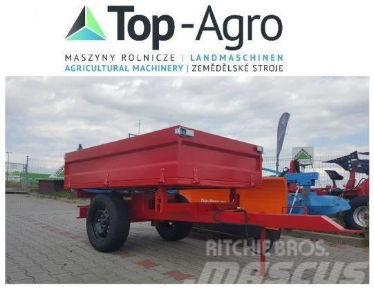 Top-Agro 3 sides tipping trailer, 1 axle, perfect price! Самосвальні причепи