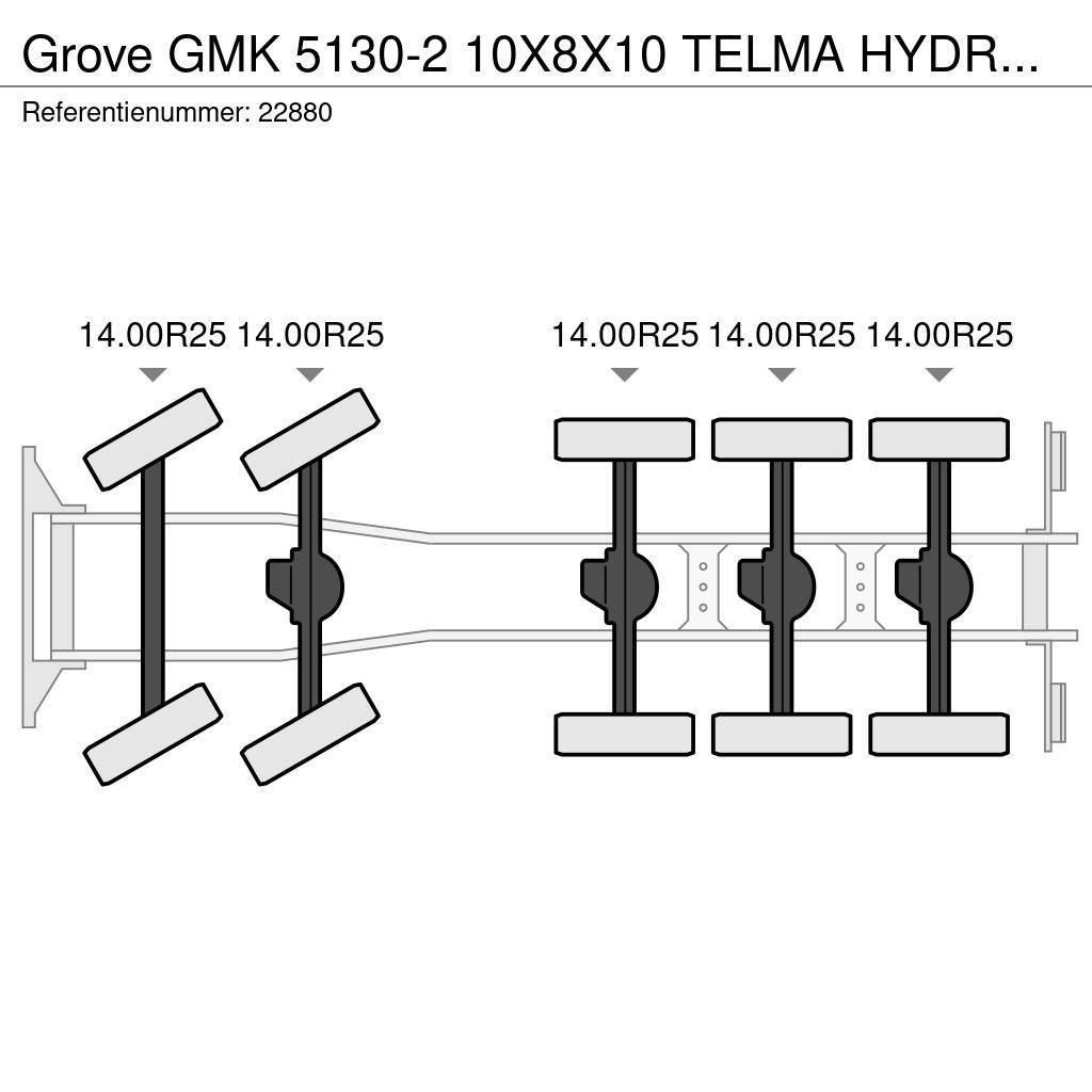 Grove GMK 5130-2 10X8X10 TELMA HYDRAULIC JIB автокрани