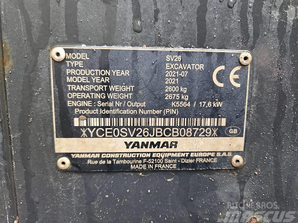 Yanmar SV 26 Міні-екскаватори < 7т
