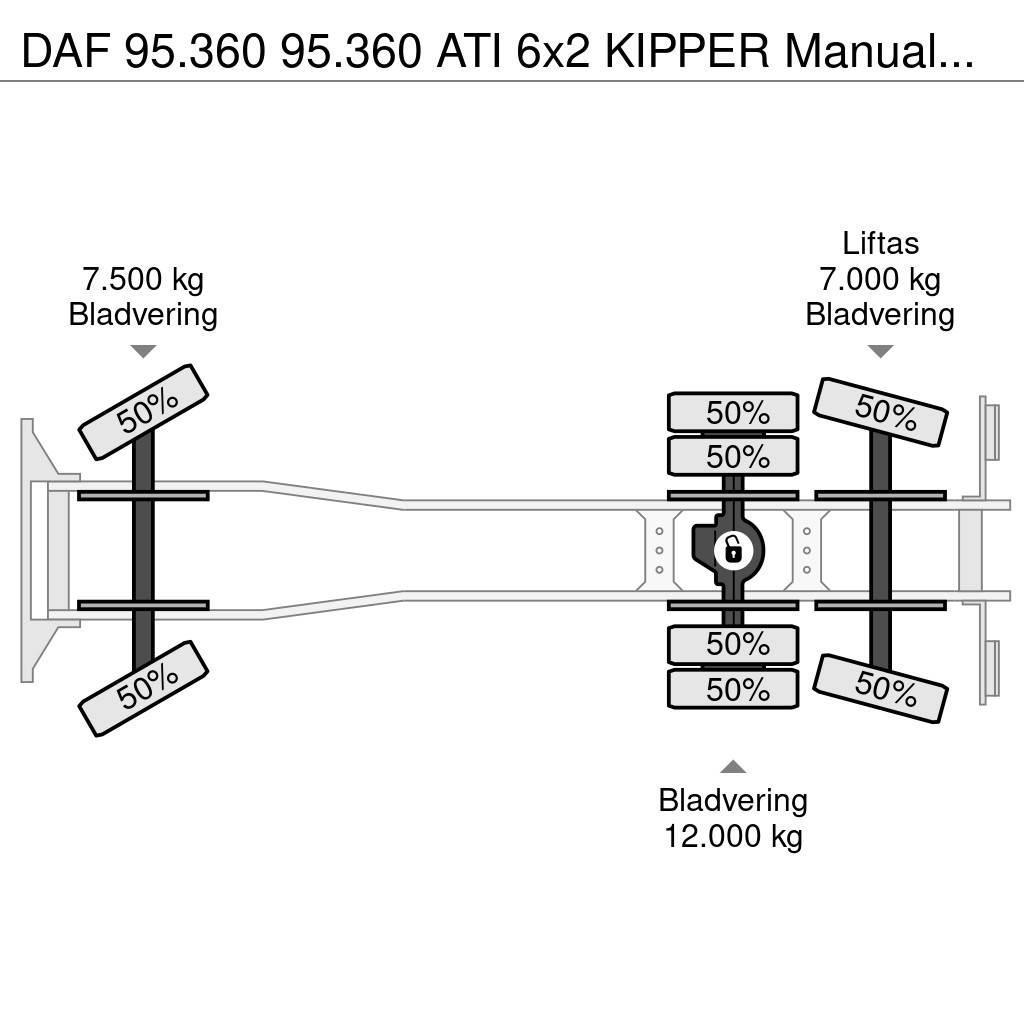 DAF 95.360 95.360 ATI 6x2 KIPPER Manualgetriebe Самоскиди
