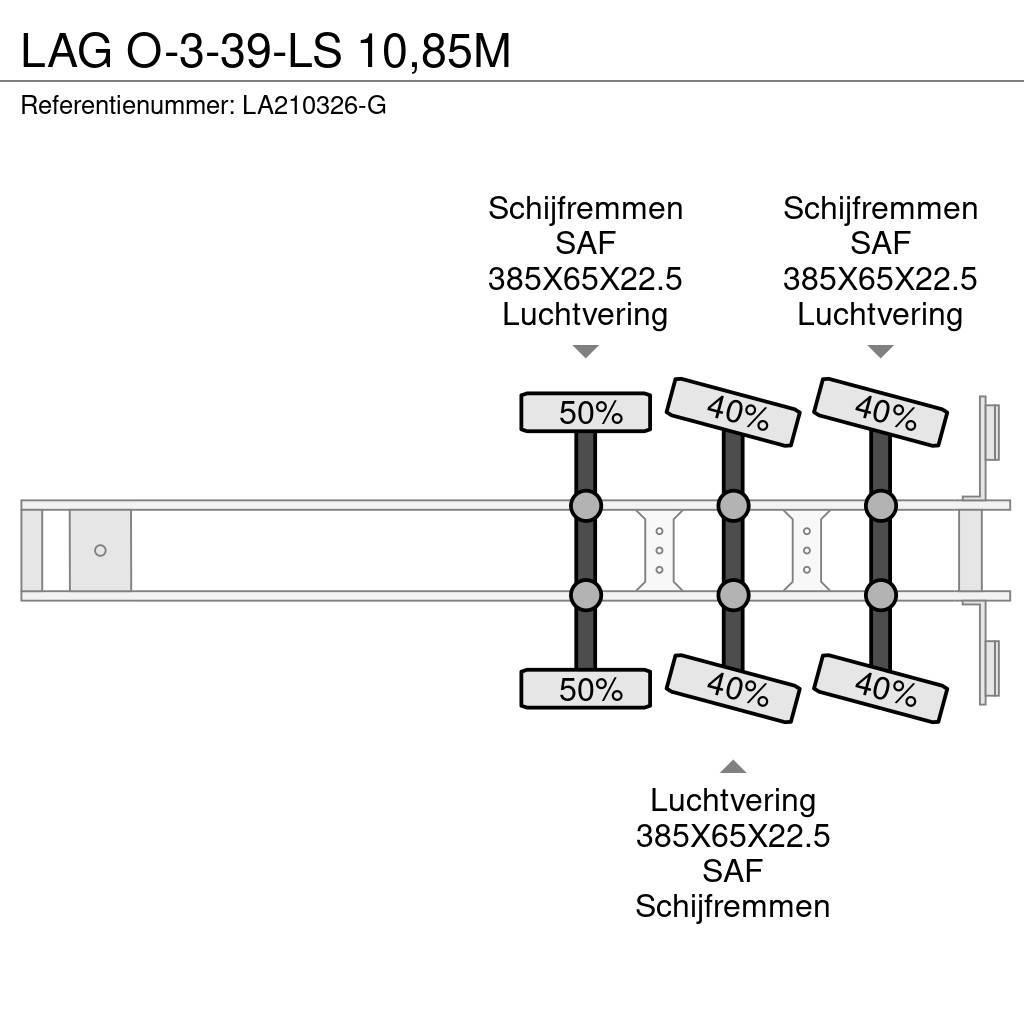 LAG O-3-39-LS 10,85M Напівпричепи-платформи/бічне розвантаження