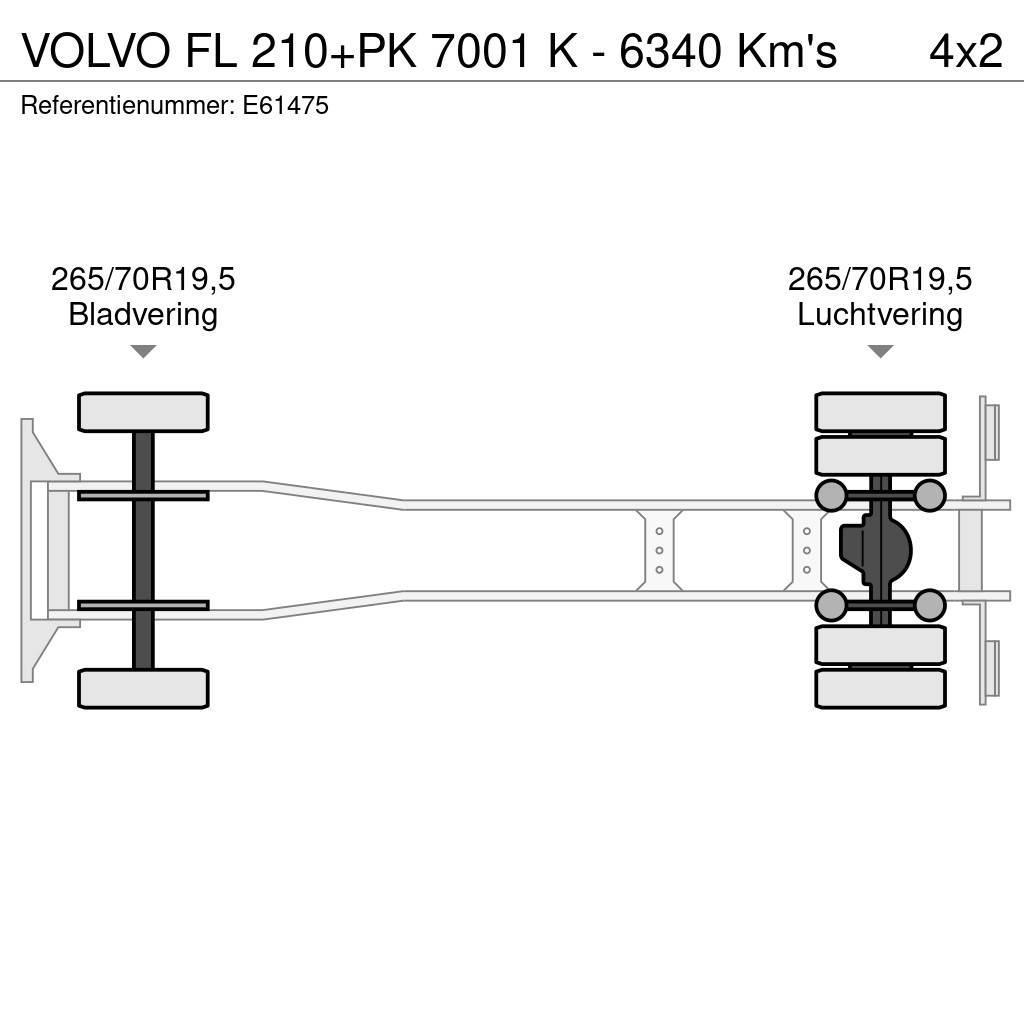 Volvo FL 210+PK 7001 K - 6340 Km's Тентовані вантажівки