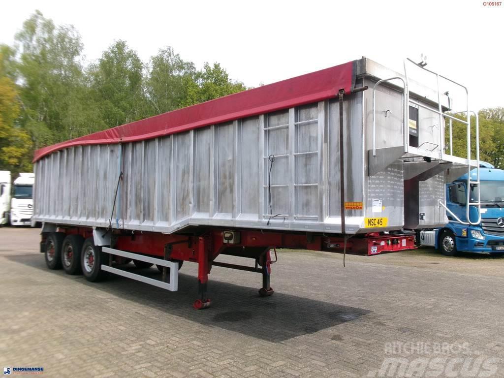 Montracon Tipper trailer alu 55 m3 + tarpaulin Напівпричепи-самоскиди
