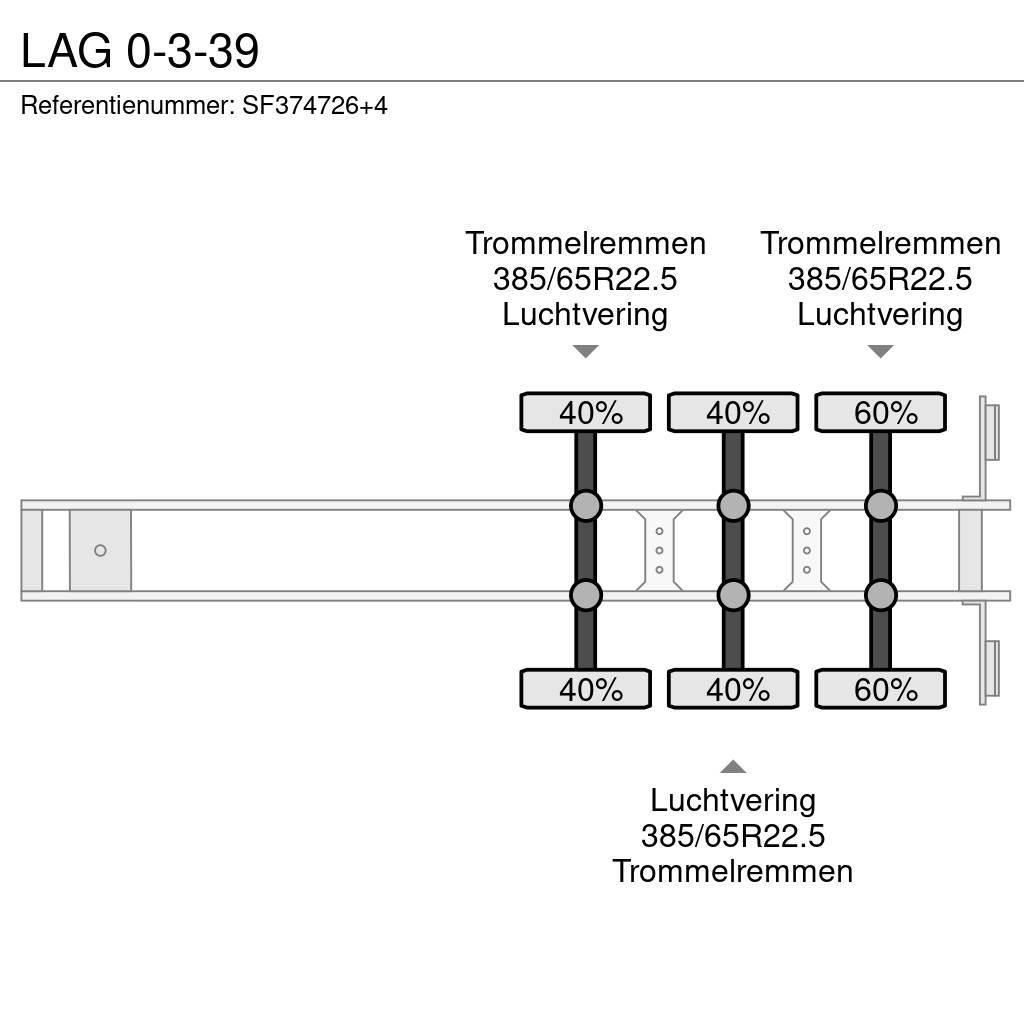 LAG 0-3-39 Напівпричепи-платформи/бічне розвантаження