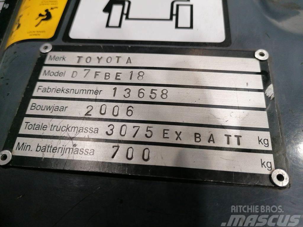 Toyota 7FBEF18 Електронавантажувачі