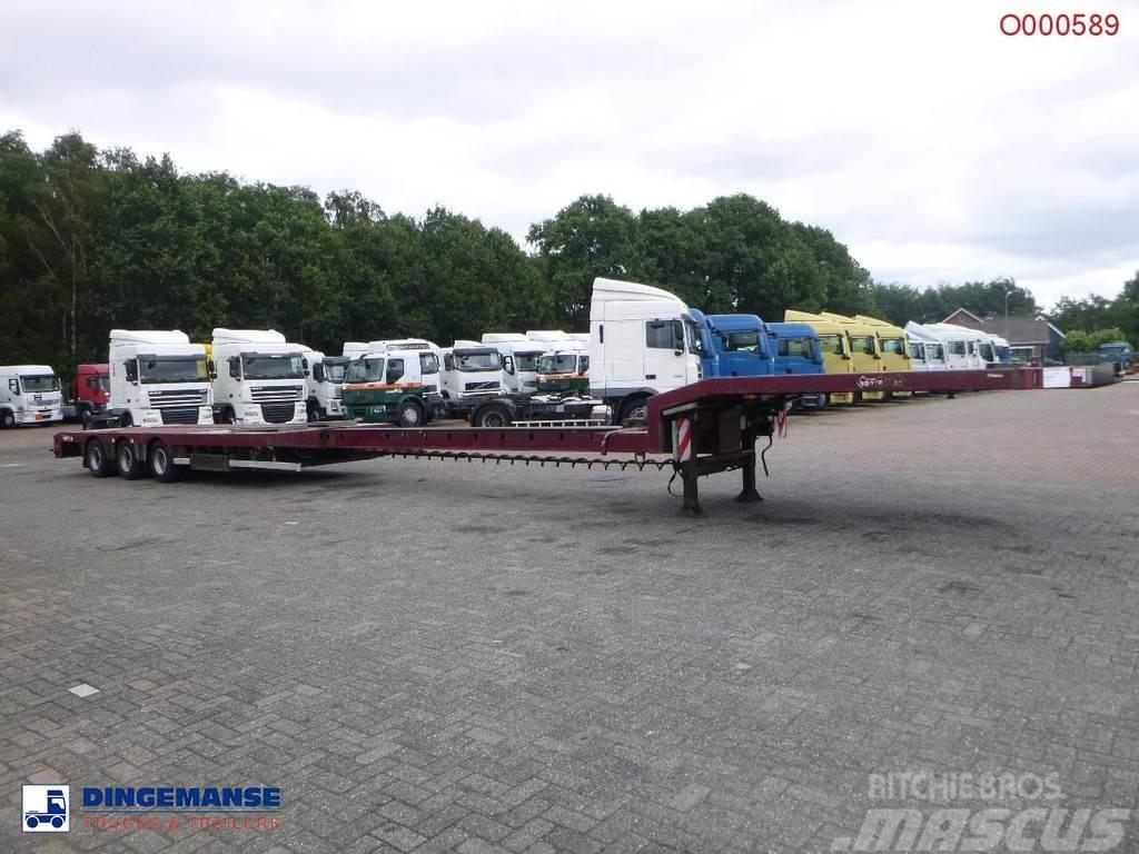 Nooteboom 3-axle semi-lowbed trailer extendable 14.5 m + ram Напівпричепи-платформи/бічне розвантаження